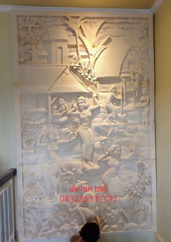 estetika relief dinding khas bali - UkiranBali.com