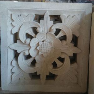 Loster Ukir Batu Bali Motif Bunga ukiranbali.com