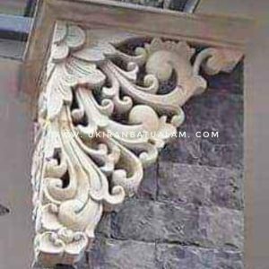 Ukiran Dinding Pilar Rumah Motif Samblung Minimalis ukiranbali.com