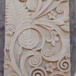Ornamen Dinding Rumah Motif Daun Pisang Kombinasi Daun Likornia ukiranbali.com