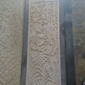 Ornamen Relief Batu Alam Motif Burung ukiranbali.com