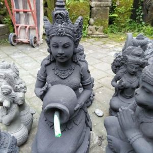 Patung Batu Bali Motif Dewi Saraswati ukiranbali.com