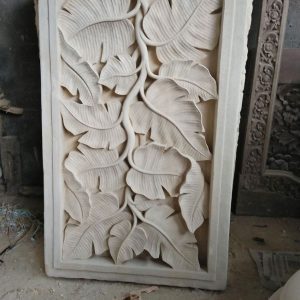 Relief Batu Paras Jogja Motif Pohon ukiranbali.com