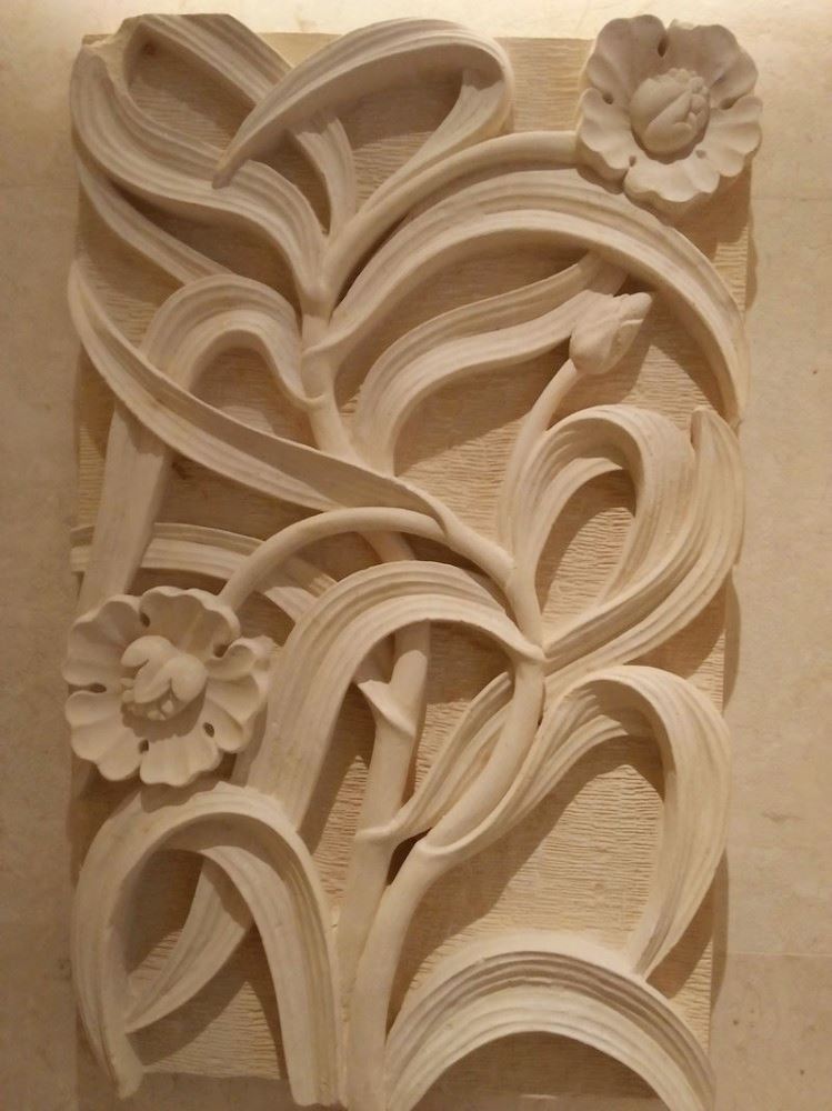 Relief Bali Ukiran Batu Alam Motif Bunga dan Daun Relief Bali Ukiran Batu Alam Motif Bunga dan Daun ukiranbali.com