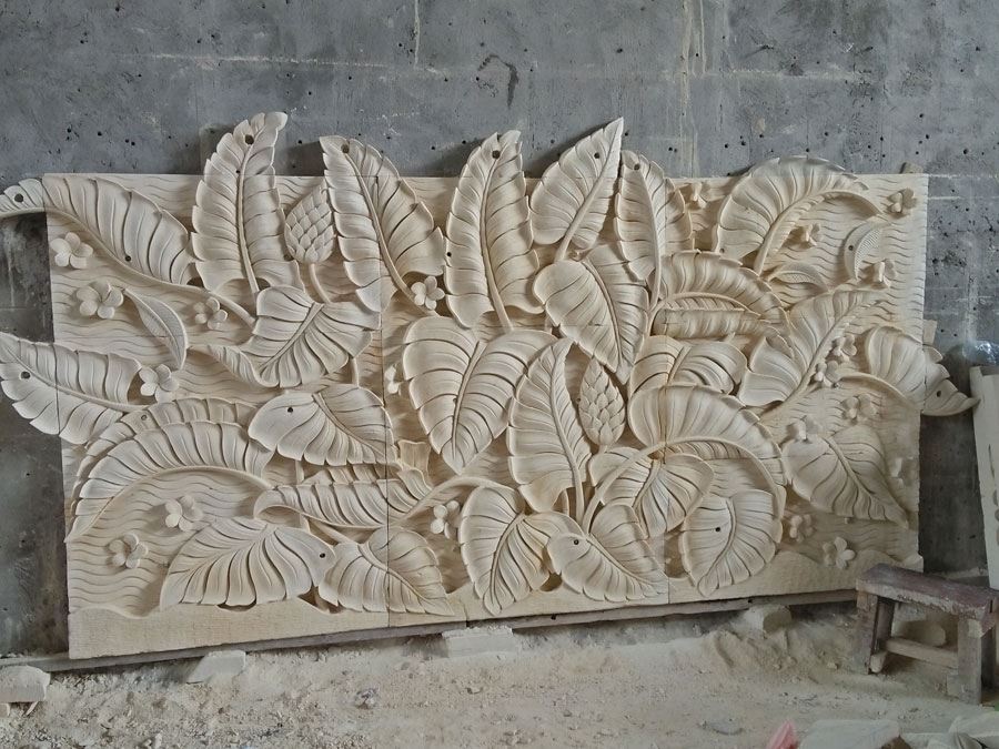 Relief Batu Alam Khas Bali Motif Daun Relief Batu Alam Khas Bali Motif Daun ukiranbali.com