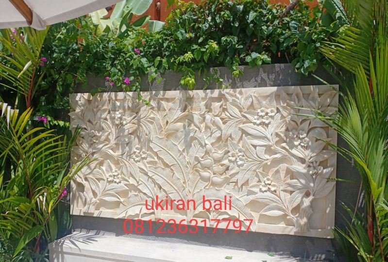 relief dinding taman eksterior - UkiranBali.com