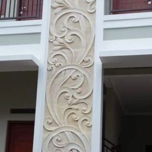 Relief Batu Alam Motif Rajaphala Khas Bali ukiranbali.com