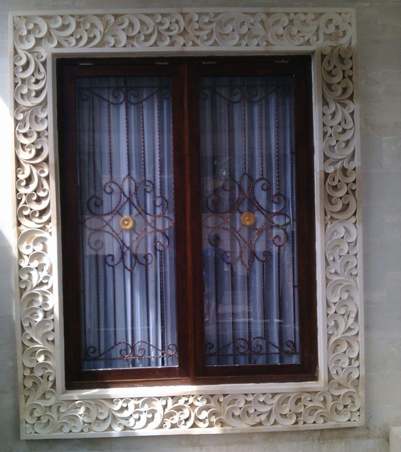 ukiran bali dinding jendela - UkiranBali.com