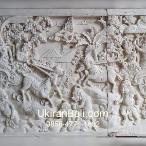 Relief Ornamen Dinding Rumah Desain Mahabrata ukiranbali.com
