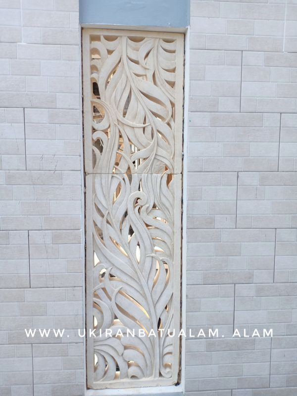 Ukiran Batu Alam Bali Motif Daun Jaka - Ukiran Bali