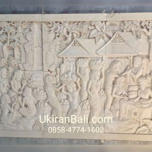 Ukiran Dinding Ruang Tamu Motif Pasar Bali ukiranbali.com